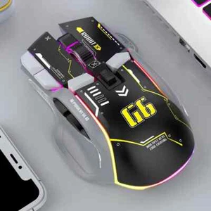 Tri-mode USB Bluetooth Wireless Gamimg Mouse 12 keys RGB Game Wired Meche Mice - Picture 1 of 25