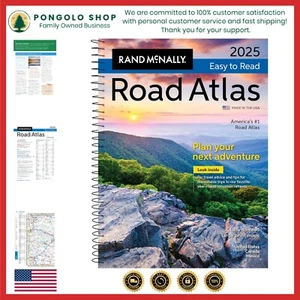 Rand McNally Midsize Easy To Read Road Atlas 2025 - Picture 1 of 12