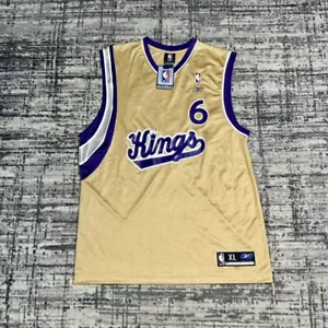 Vintage Sacramento Kings Jersey Gold Reebok NBA Francisco García Men’s Size XL - Picture 1 of 8