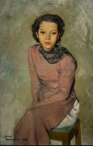 Luong Xuan Nhi oil on Canvas rare painting signed - Picture 1 of 5