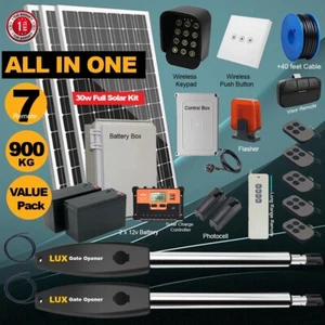 RITROX Farm Full Solar Powered 30w Heavy Duty Double Swing Gate Opener Motor New - Picture 1 of 19