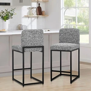 24" Counter Height Bar Stools Set of 2 Dining Chair Counter Stools Bar Chairs - Picture 1 of 10