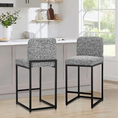 24" Counter Height Bar Stools Set of 2 Dining Chair Counter Stools Bar Chairs - Image 1 of 4