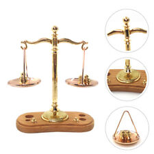 brass weighing scale dollhouse miniature accessories Balance Justice Law Scale