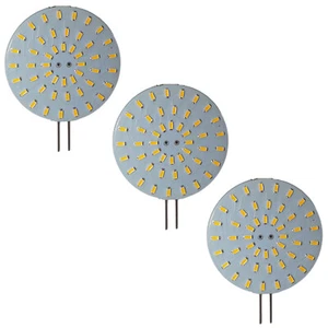 3x G4 LED 24V 4,6W dimmbar rund Scheibe (10-30V) warmweiß Leuchtmittel 12V - Bild 1 von 4