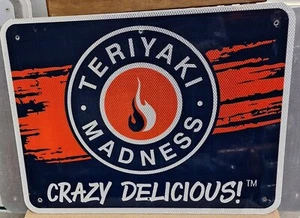 Teriyaki Madness reflektierendes Autobahnschild 18"" x 24"" MAN CAVE - Bild 1 von 1