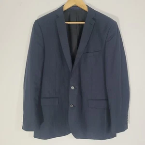 Mens BEN SHERMAN Blazer Chest 42 Regular Blue Navy Wool Rich Blend Formal Jacket - Picture 1 of 10