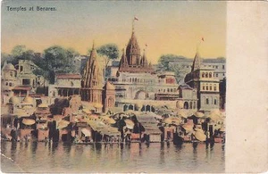 BRITISCH INDIEN TEMPEL IN BENARES POSTKARTE - Bild 1 von 2