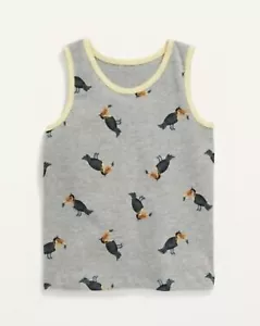 Old Navy Toddler Boy Girl Size 5T ~ Gray Tank Top .. NWT .. Toucans - Picture 1 of 2