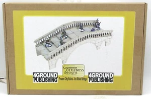 4Ground 28S-SLD-FCR-162 Ice River Bridge (Frozen City Ruins) Terrain Kit Scenery - Picture 1 of 4