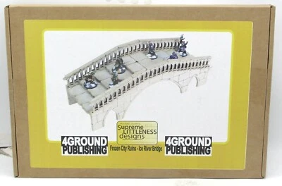 4Ground 28S-SLD-FCR-162 Ice River Bridge (Frozen City Ruins) Terrain Kit Scenery - Image 1 of 4