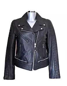 SCHOTT - BLOUSON FEMME PERFECTO LCW6810X - CUIR AGNEAU NOIR TAILLE S / 36 FR - Bild 1 von 6