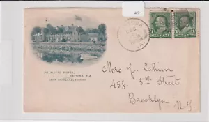 Daytona Fla Illust Advt Cover Palmetto Hotel 1898 (b635) - Picture 1 of 1