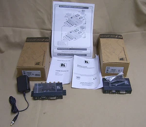 SET Kramer 650T & 650R DVI hdmi Bidirectional RS–232 & IR Over RG6 Coax rgbhv - Picture 1 of 12