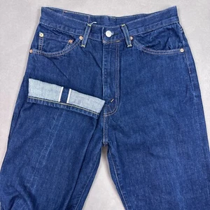 Levis Jeans Womens 30 Blue LVC Selvedge Big E 701 Dark Wash Denim Pant High Rise - Picture 1 of 21