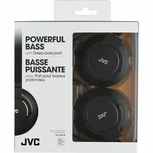 JVC HAS180 The Amazing On-Ear Headphones, BLACK Powerful Bass - Picture 1 of 3