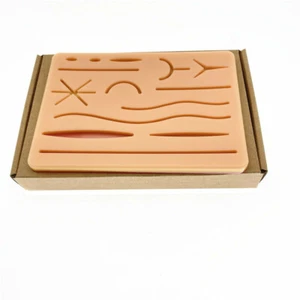 Y Traumatic Skin Suture Model Suturing Training Pad Silicone Ferita Sutura Pad - Foto 1 di 12