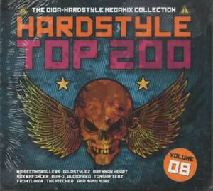Hardstyle Top 200 Vol.8 The Giga Hardstyle Mega 4 CD NEU Noisecontrollers Ran-D