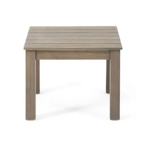 Christopher Knight Home Obreanna Outdoor End Table Gray Finish - Picture 1 of 7