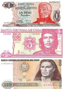LOTE DE 3 BILLETES AMERICANOS SC - Imagen 1 de 4
