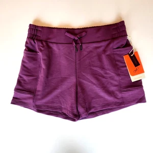 Girls Freely Delilah Athletic Shorts Size XL Purple w Pockets Gym Running Sports - Picture 1 of 10