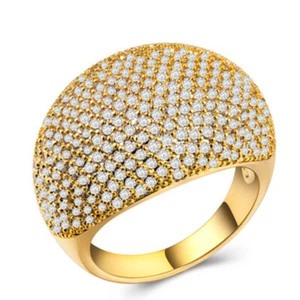 925 Silver plated Shinny Bling Engagement Ring Women Beautiful Gift - Picture 1 of 4