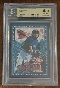 Topps Project 2020 Ichiro EFDOT Art 2001 Topps radiocontrol BGS 9,5 Pop 3 PR 3924 - Imagen 1 de 2