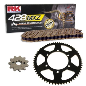Kit Chaîne Derbi Traverser City 125 07-08 RK 428 Chaussures Lac Mxz 134 Ouvrir - Picture 1 of 4