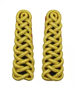 Royal Dragoon Guards Schulterschnüre Gold Mylar rot Rücken verkauft Paar - Bild 1 von 2