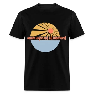 Wave Wipe Out All Worries shirt Ocean Beach Lover Surfing T-Shirt Size S-6XL - Picture 1 of 30