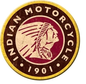 Indian Motorcycle 1901 Logo 3 Inch  Round  Refrigerator Magnet. - Picture 1 of 2