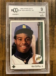 1989 UPPER DECK KEN GRIFFEY JR. BCCG 9 SEATTLE MARINERS ROOKIE - Picture 1 of 2