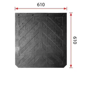 Oversized Truck Rubber Mud Flaps Off-Road Mudflaps Splash Guards Truck Pickup - Picture 1 of 1