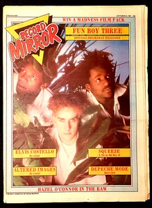 RECORD MIRROR 24th OCT 1981 Funboy Depeche 0'Connor Altered Image Costello Saxon - Foto 1 di 7