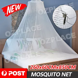 Large White Mosquito Net Canopy Double Queen King Bed Fly Insect Protect AU - Picture 1 of 7