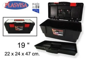 Valigetta Scatola Cassetta Portautensili Porta Attrezzi Lavoro 19" 48cm dfh - Foto 1 di 1