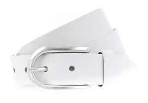 Vanzetti Classics 30mm Leather Belt W100 Gürtel Accessoire White Neu - Bild 1 von 5