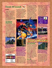 1994 Dark Wizard Sega CD Original Advertisement / Retro Promo v1