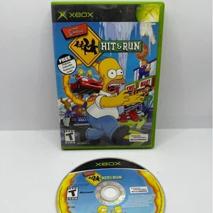 Simpsons Hit and Run Original Xbox No Manual Tested - Picture 1 of 3