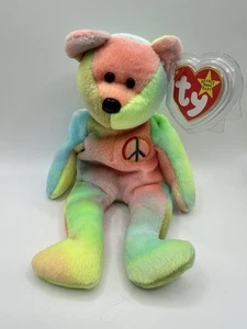 TY Beanie Baby - Peace the Bear mit Etikett (1999) - Bild 1 von 3