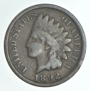 1892 Indian Head Cent AC Average Circ *6184 - Picture 1 of 3