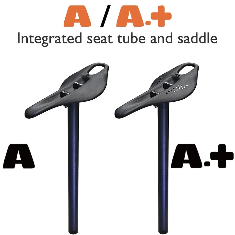 Встроенное углеродное дорожное седло 124x255 мм для гравия горного велосипеда - Изображение 1 из 4