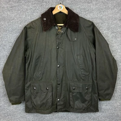 Chaqueta Barbour Para Hombre Clásica Bedale Algodón Encerado Talla 36 y Forro Polarquilt Foto 1 de 4