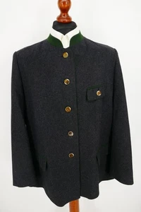 H.Moser Damen Trachten Janker Blazer Gr.50 Schurwolle Mix Schwarz Top Zustand - Bild 1 von 10