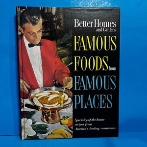 Vintage Better Homes & Gardens Famous Foods from Famous Places 1964 HC Cookbook - Foto 1 di 8