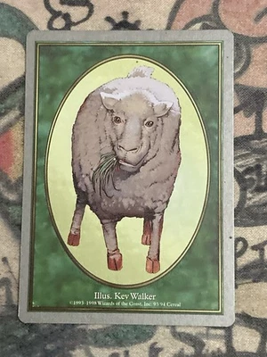 MTG Sheep Token Unglued (93/94) Regular Token Magic The Gathering - Image 1 of 2