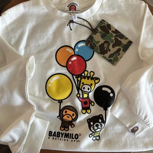 Camiseta de rendimiento manga larga BAPE Kids A Bathing Ape Babymilo talla 130 5-6 años - Imagen 1 de 7