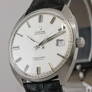 *Exc+5* Vintage OMEGA Seamaster Cosmic TOOL.107 Automatic Date Silver 35mm Men's - Picture 1 of 13