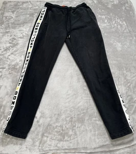 Just Don All City Jogginghose Herren Größe Large schwarz schweres Logo Knöchelreißverschluss gebraucht, in einwandfreiem Zustand - Bild 1 von 7