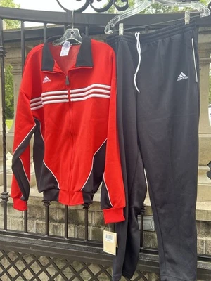 Conjunto de chándal de fútbol para hombre Adidas rojo/negro talla GRANDE Foto 1 de 4